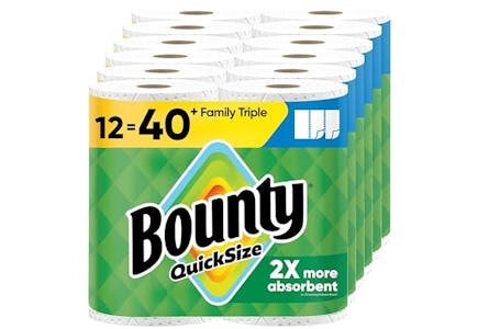 2 Bounty Paper Towels Packs