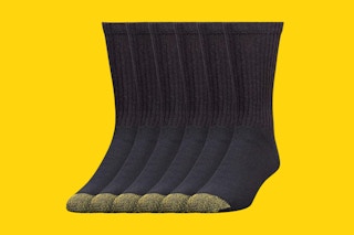 Six Gold Toe Men's Socks in black