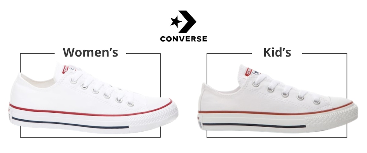 Converse youth to women's size online