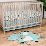 Dino Tummy Time Mat and Crib Bedding Set