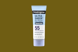 a container of neutrogena sunscreen
