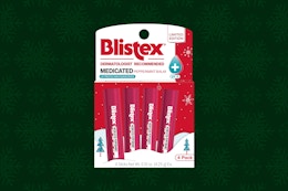 a pack of blistex peppermint lip balm