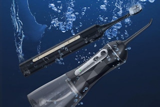 water flosser and toothbrush