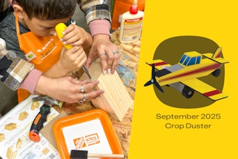 Home Depot Kids Workshop September 2025 Crop Duster