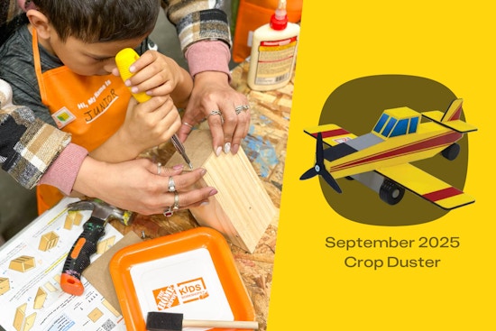 Home Depot Kids Workshop September 2025 Crop Duster