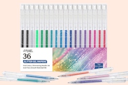 Glitter Gel Pens 36-Pack, as Low as $9.89 on Amazon (Reg. $22) card image