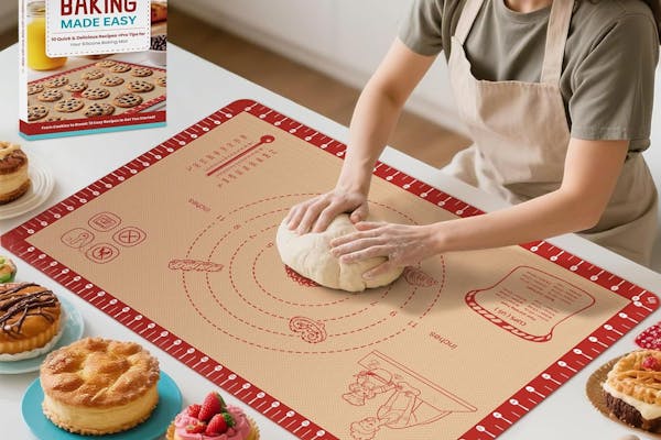 Extra Thick Silicone Baking Mat With Recipes, $7.99 on Amazon (Reg. $26)