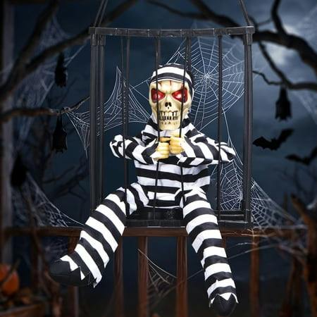 Animated Halloween Skull Cage