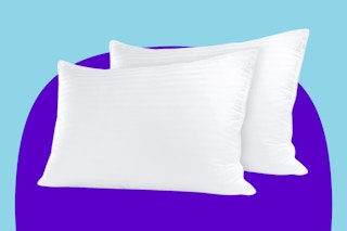 two pillows on KCL template