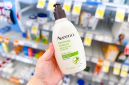 Score Aveeno Cleanser for $0.79 and Lotion for $2.49 at Walgreens card image