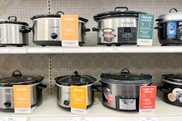 target shelf with various crock pot models