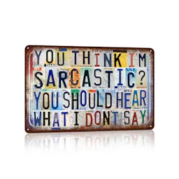 Vintage Metal Tin Sign