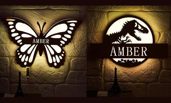Custom Name Wall Lamp