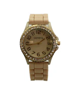 Women's Silicone Rhinestone Watch
