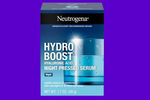 Neutrogena Hydro Boost Night Pressed Serum, Only $0.49 at CVS card image