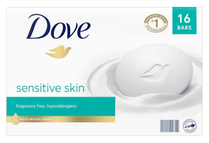 Dove Sensitive Bar Soap Pack