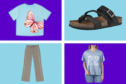 sams club clearance apparel and shoes collage