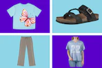 sams club clearance apparel and shoes collage