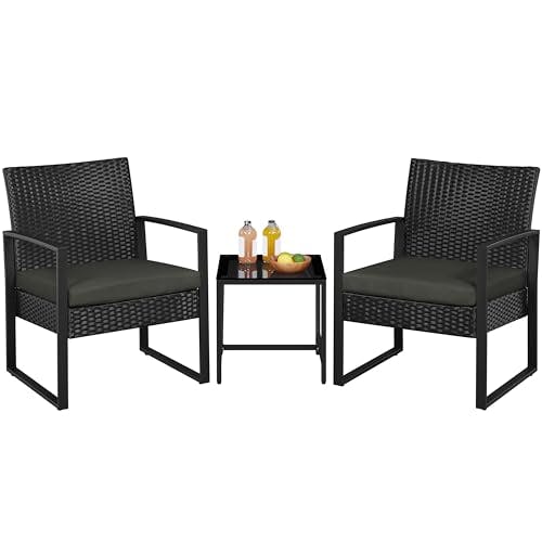 3-Piece Rattan Bistro Set