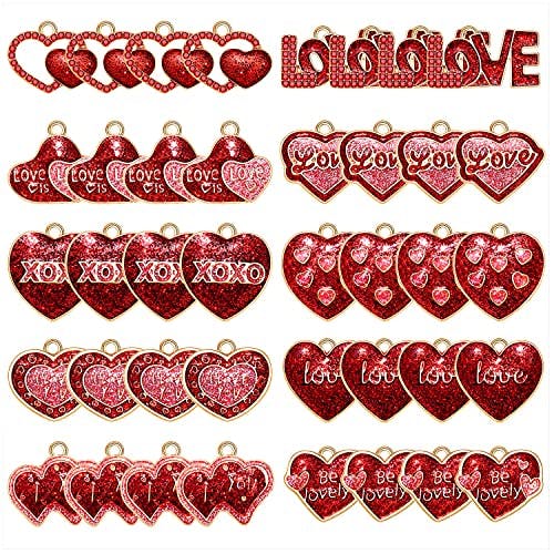 Heart Charms for Jewelry Making