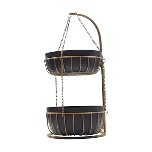 2-Tier Metal Storage Basket
