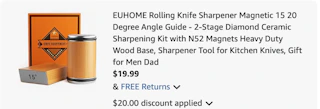 knife sharpener Amazon receipt