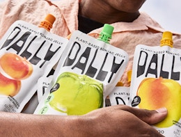 a person holding three konjac jelly puches