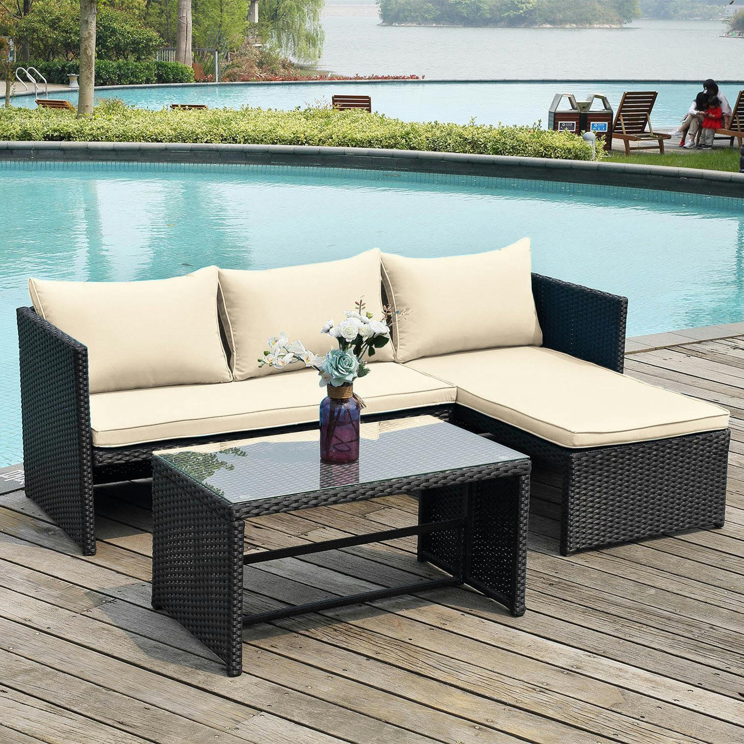Patio Conversation Sofa Seating Group