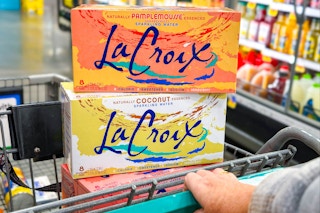 lacroix sparkling water in shopping cart