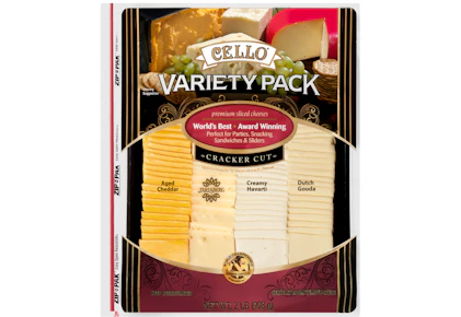 Cello Cracker Cut Sliced Cheeses