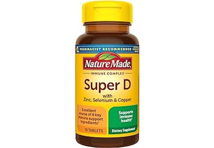 2 Nature Made Super Vitamin D 