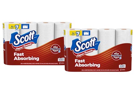 2 Scott Paper Towels