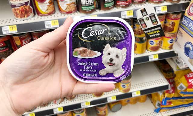 Cesar Wet Dog Food Singles, Only $0.35 at Dollar General card image