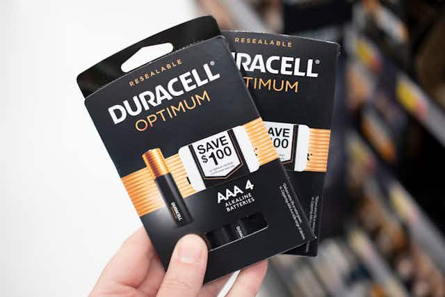 Save on Duracell 6-Count Batteries ⏤ $3.49 at Walgreens (Reg. $14.49) card image