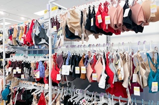 racks of women's bra clearance at target