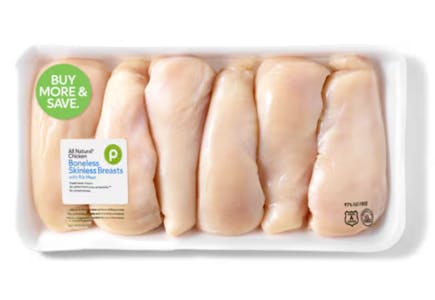 2 Publix Chicken Breast Trays, per lb