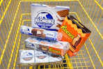 Klondike items in a Dollar General cart