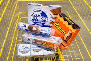 Klondike items in a Dollar General cart