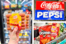 hot dogs soda chips collage