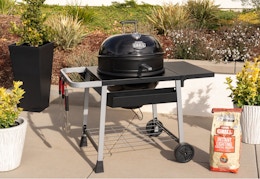 walmart charcoal grill kettle cart