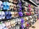 crocs area in store