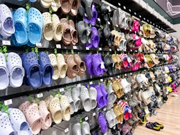 crocs area in store