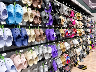 crocs area in store