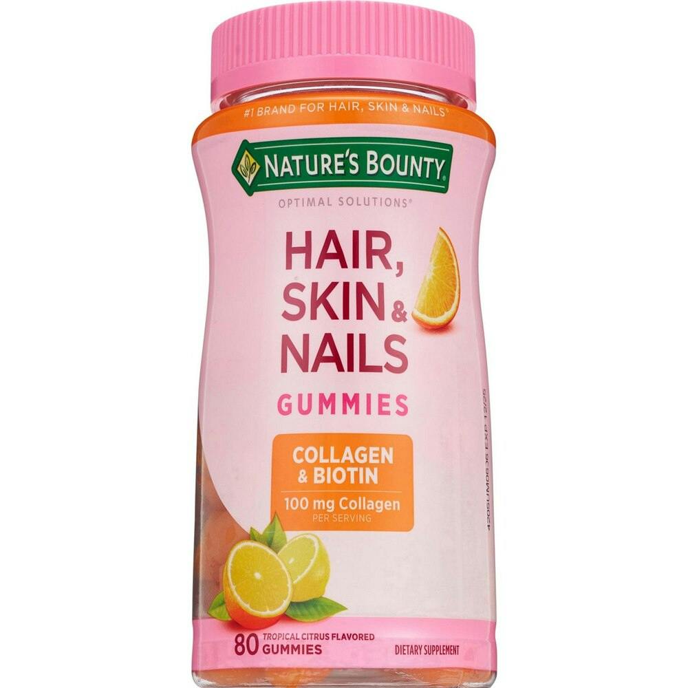 2 Nature's Bounty Biotin Gummies Bottles