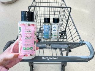 love beauty and planet hair care in walgreens shopping cart