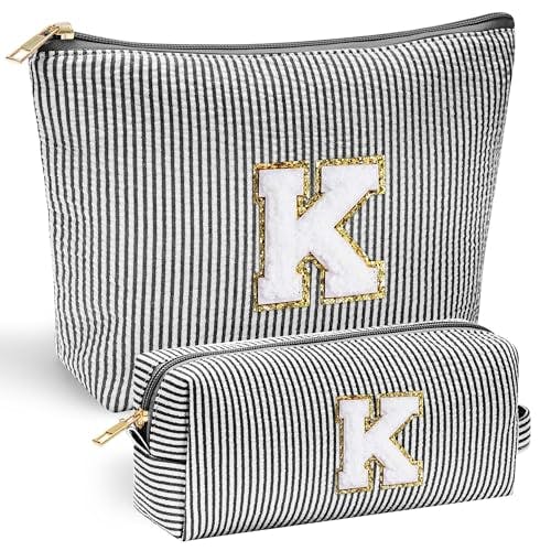 Personalized Initial Makeup Pouch