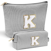 Personalized Initial Makeup Pouch