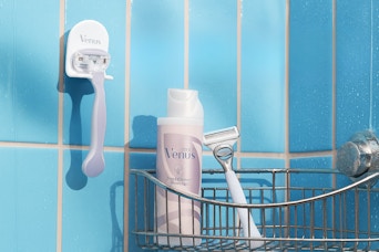 Gillette Venus Intimate products in shower area