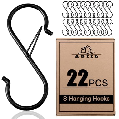 S Hooks with Safety Buckle
