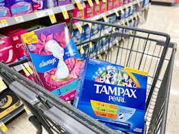 Always and Tampax Products, as Low as $2.82 per Pack With Walgreens Pickup card image